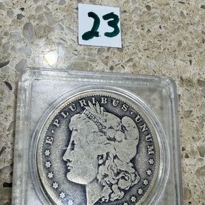 1887 Morgan Silver Dollar Coin with Historical Design